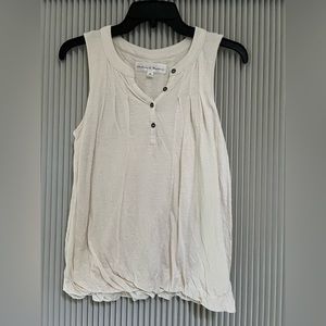 Chelsea & Theodore Button-front Sleeveless Blouse
